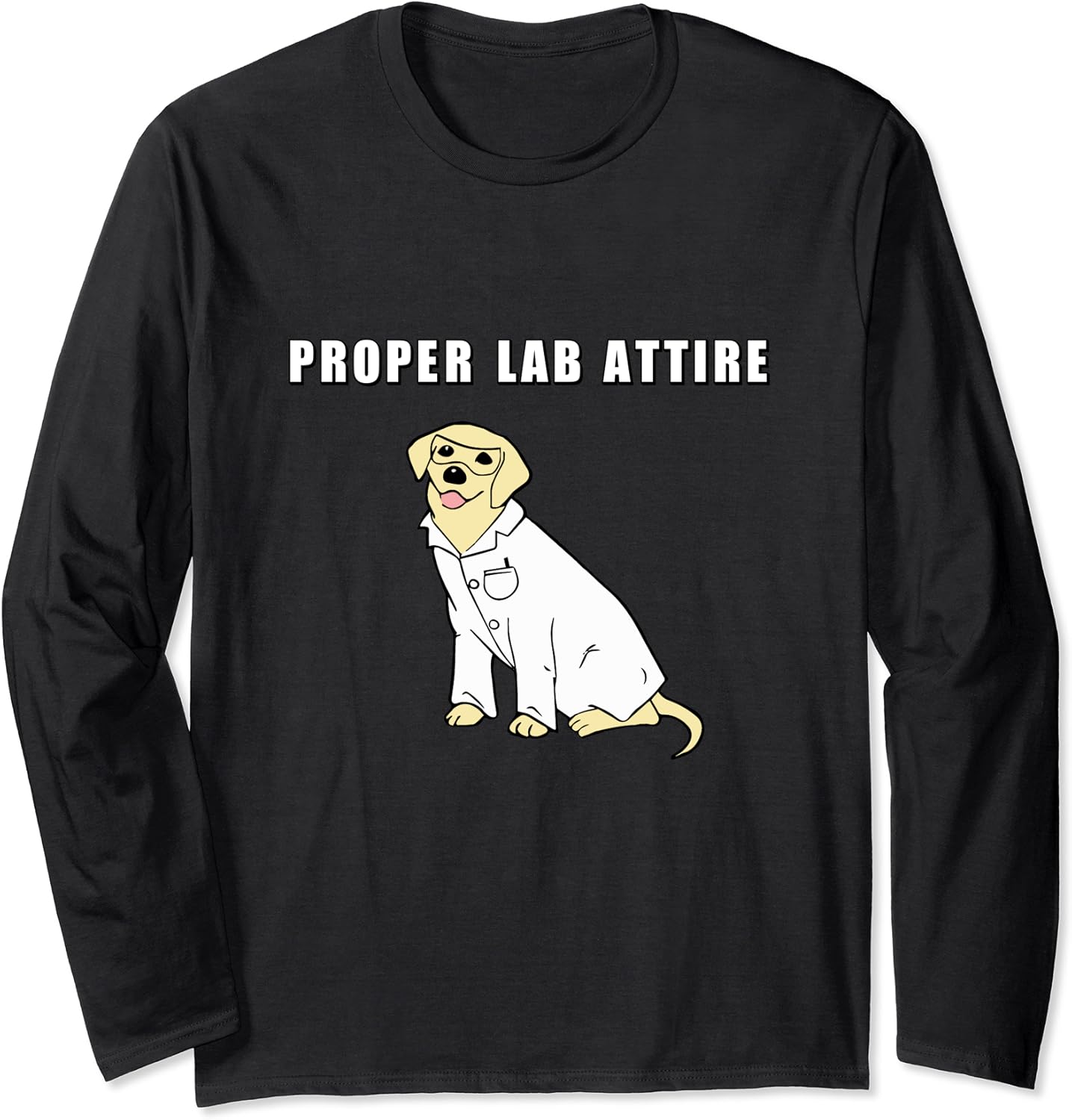 Proper Lab Attire Shirt Funny Laboratory Dog Pun Science